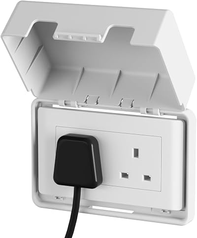 EUDEMON Baby Safety Outlet Cover Box White Large Plug Socket Universal