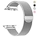 Tirnga Compatible with Apple Watch Band 38mm, iWatch Bands 38mm Milanese Loop Series 3 2 1 Silver