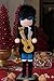 Clever Creations Guitarist 15 Inch Traditional Wooden Nutcracker, Festive Christmas Décor for Shelves and Tables