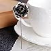 2 PCS Men's Rose Golden Flower Lapel Stick Brooch Pin for Sui,Gold/Sliver (Black-Silver)