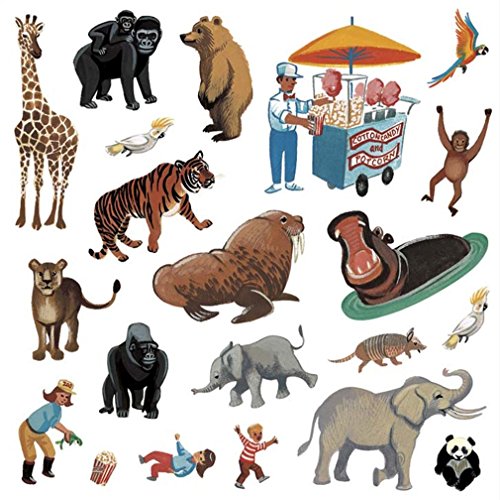 Peaceable Kingdom Press Sticker Fun! At The Zoo Reusable Sticker Tote