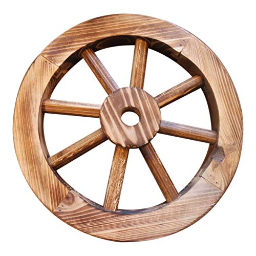 2pk 12 Wooden Wagon Wheels Burnt Look Wood Wheel Garden Decor Table Centerpiece Other Garden Decor