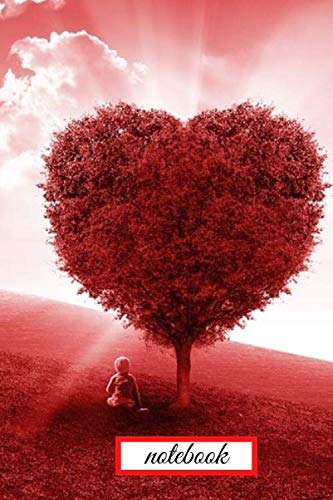 Heart shape tree lined notebook perfect romantic gift: Lined Notebook Journal - RED Heart tree -romantic gift - 120 Pages - (6 x 9 inches)