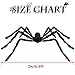 oriental tribes Kearui Spider Decorations, Halloween Spiders, Outdoor Halloween Spider, Hairy Poseable Spider, Scary Spider for Halloween Decorations, 6.6 ft / 200 cm
