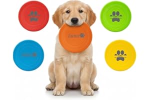 TIRXUIND Personalized Dog Flying Disc with Custom Name, Durable Pet Frisbee Toy, 5 Color Options, Lightweight Outdoor Fetch T