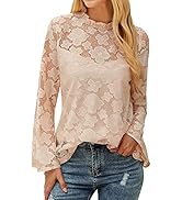 ZXZY Women Cute Lace Blouse Top Short Sleeve Lace Hollow Out Turtle Neck T Shirt