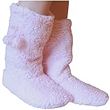 Ladies Fleece Lined Thermal Super Soft Fluffy Winter Slipper Boots