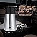 Fdit Car Truck Kettle Portable Stainless Steel Travel Mug Boil Water Coffee Tea 1300ml (12V)