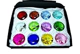 Tripact 50mm Diamond Jewel Paperweight Round Cut Box Set 12pcs