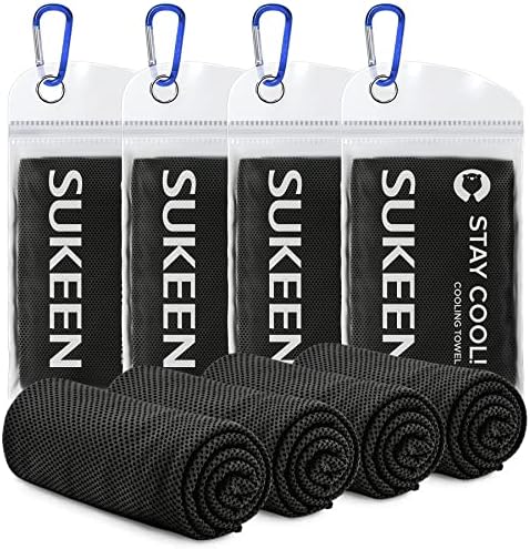 thumbnail image 2 of 2-Pack Instant Cooling Towels For Sports, Gym, Running - Soft Chilly Neck Wrap (Blue/Grey) 2 of 5