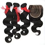 Eayon Hair®Top Quality 100% Raw Virgin Peruvian Human Hair With Lace Closure (4*4) Body Wave Natural Color