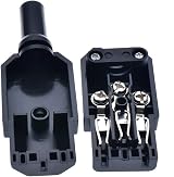 YINGSC IEC 320 C14 Power Plug Socket 2 Pair Panel Mount 250V 10A Connector view 2