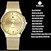 WWOOR Men's Analog Quartz Watch Ultra Thin Dial Date Stainless Steel Mesh Belt Waterproof