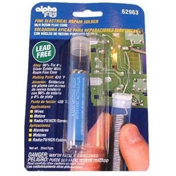 Alpha Fry AM62963 Lead-Free Rosin Core Solder & Dispenser