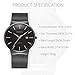 Watch,Men’s Fashion Stainless Classic Black Casual Watch With Milanese Mesh Band , Waterproof Casual Analog Quartz Dress Wrist Watch