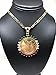 Fran & Co. Gold Plated Coin Centenario Mexicano Moneda 50 Pesos Pendant Chain CZ Oro Cadena 26”