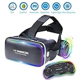 3D VR Glasses VR Virtual Reality for 3D Games Movies& Lightweight with &Adjustable Pupil and Object Distance for Apple iPhone More Smartphones