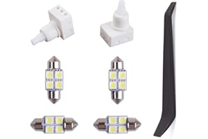 Xislet 924-798 Dome Lamp Switch Kit with 4 Bulbs Compatible with Tundra Honda Odyssey Accord Pilot Ridgeline Acura Dodge Ram Overhead Interior Map Light Switches