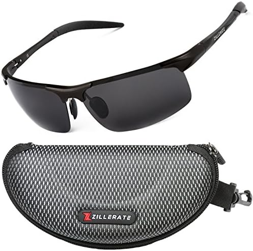 Polarised Sunglasses for Men & Women by ZILLERATE, High Quality Mens & Womens Fashion Glasses, for Driving Cycling Fishing Golf & All Sports, Anti Glare UV Protection Light Metal Frame