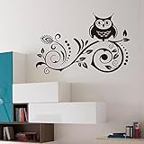 Vakind Black Owl Removable Art Vinyl Wall Sticker Decal Room Home Decor DIY
