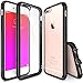 Ringke Fusion Compatible with iPhone 6S Plus Case Crystal Clear PC Back TPU Bumper Drop Protection, Shock Absorption Technology (Attached Dust Cap) for iPhone 6 Plus - Black