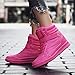 UBFEN Women's Shoes Hidden Wedges 5.5cm Fashion Sneakers Ankle Boots Bootie Platform Heel High Top Casual Sports