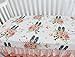 Baby Girl Floral Fitted Crib Sheet Toddler Bed Mattresses fits Standard Crib Mattress 28x52