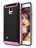 Galaxy S5 Case, Coolden® Ultra Exact Fit Defender Shield Soft Interior Galaxy S5 Hard Case Non-slip Grip Cover Slim Rugged Flexible Armor for Galaxy S5 - Pink