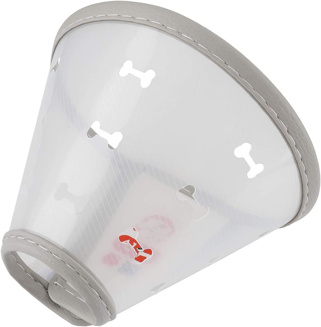 Mogoko Soft Clear Pet Medical Surgery Recovery E Collar, Comfy Plastic Elizabethan Neck Collar, Dog Cat Wound Protective Head Cone