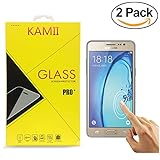 [2 Pack] Galaxy On5 Screen Protector, KAMII [Tempered Glass][Anti-Scratch] [Bubble Free] Ultra Thin HD Clear 9H Hardness Shockproof Clear Screen Protector for Samsung Galaxy On5/G550
