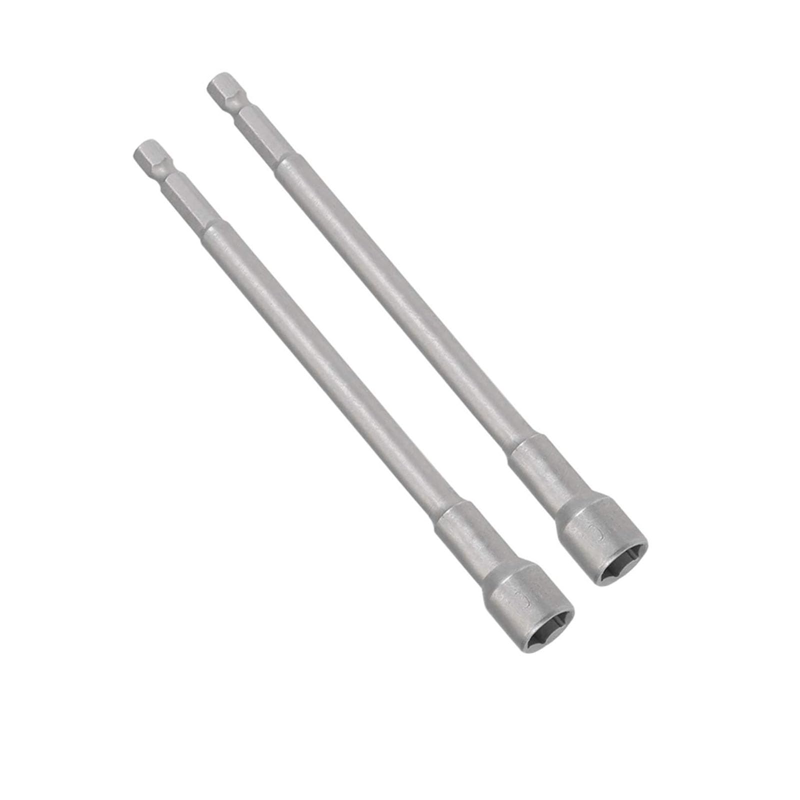 TOP-VIGOR 2Pcs 10mm Nut Setter Driver Drill Bit Set, 1/4 inch Hex Shank Quick Change, 150mm Length Metric Nut Driver Set for Woodworking, Auto Repairing, Machine Maintenance, Furnitures