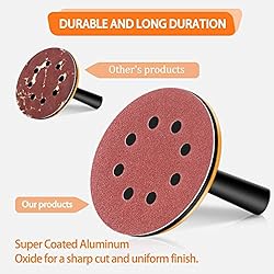 100PCS 5 Inch 8 Hole Hook and Loop Sanding Discs