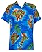 Alvish Hawaiian Shirt Mens Scenic Flower Print Beach Aloha Party Holiday Camp