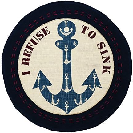IHF I REFUSE TO SINK MARITIME TABLEMAT 13 X 13 inhes