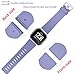 Wepro Bands Compatible with Fitbit Versa SmartWatch, Watch Replacement Band for Women Men Kids, Small, 2 Pack, Periwinkle, Teal