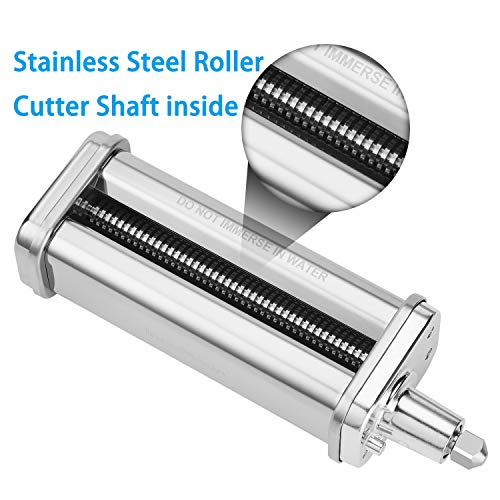 InnoMoon 3Piece Pasta Roller & Cutters Attachments Set for KitchenAid