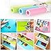 Humibird EVA Cabinet Drawer Liner Bright-Colored Shelf Liner Non-Adhesive Refrigerator Pad Cupboard Non-Slip Mat (Green+Blue+Pink)