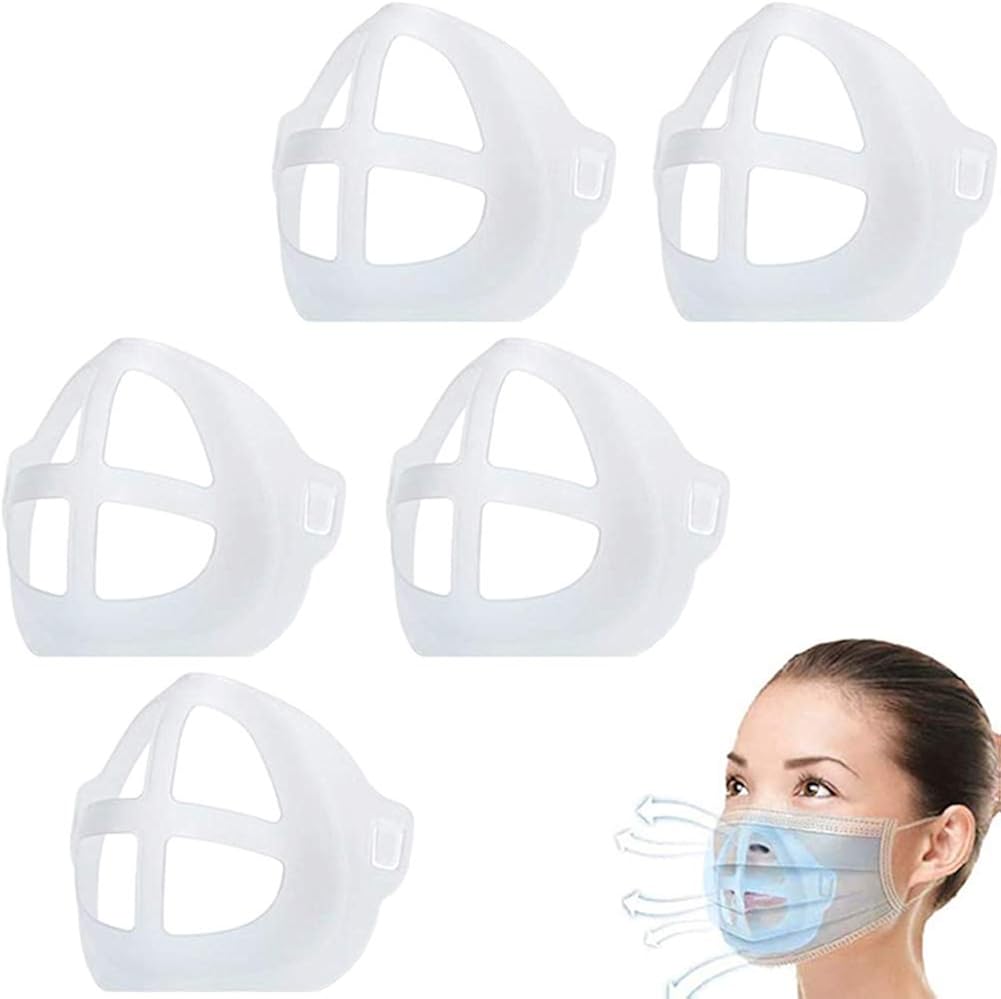 3D Mask Bracket, Cool Inner Support Frame Nose and Mouth Protection Stand Increase Breathing Space Help Breathe Smoothly: Clothing