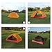 Weanas Backpacking Tent 2 Person Camping Tent 3 Season Ultralight Silicone Coating Double Layer Weatherproof Waterproof Aluminum Rod Anti-UV for Outdoor Hiking Travel Hunting Beach (Orange)