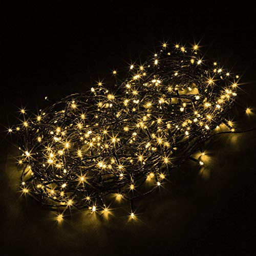 KAQ 82FT 200LED Extendable Warm White Christmas String Lights Outdoor