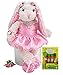 Easter Gift Chocolate & Toy Bundle: Adorable White Ballerina/Ballet Plush Bunny & Lindt Chocolate Carrots Set| Decorative Easter Bunny & Delicious Chocolate Carrots| Top Gifting Idea for Adults & Kids
