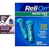 ReliOn Micro-Thin Lancets, 100 Ct, 33 Gauge for