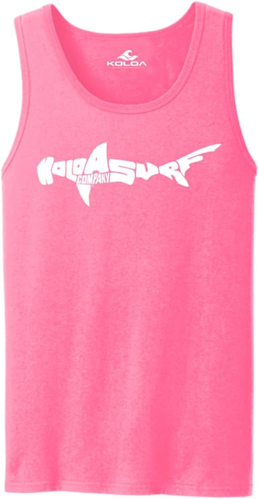 Koloa Surf Hammerhead Shark Logo Tank Tops in 27 Colors. Adult Sizes: S-4XL