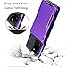 Vofolen for Galaxy S20 Ultra Case Wallet Credit Card Holder 4-Card Slot Hidden Back Pocket Dual Layer Hybrid Rugged Rubber Bumper Protective Hard Shell Cover for Samsung Galaxy S20 Ultra 6.9 (Purple)