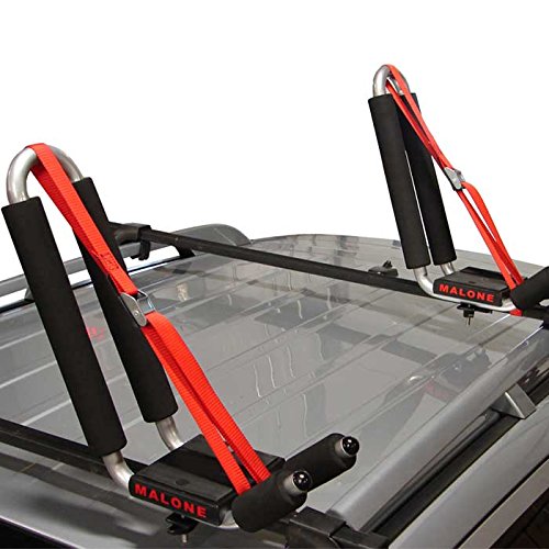 image for Malone J-Pro 2 J-Style Universal Car Rack Kayak Carrier with Bow and S