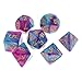 Dovewill Set/7pcs 1.6cm/0.62'' Polyhedral Dice D20 D12 D10 D8 D6 D4 Table Games for Dungeons & Dragons DND MTG RPG Toys Gift Purple Blue
