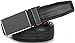 Marino Avenue Men’s Genuine Leather Ratchet Dress Belt with Linxx Buckle, Enclosed in an Elegant Gift Box - Black - Style 139 - Adjustable from 28