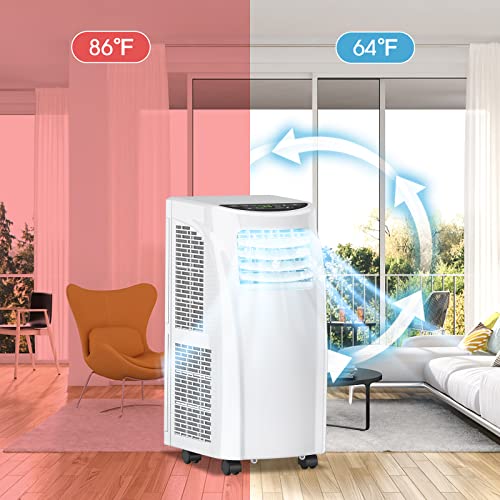 COSTWAY Portable Air Conditioners, 8000 BTU Air Conditioner Unit spaces