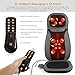 INTEY Shiatsu Neck & Back Massage Cushion with Heat, 12 3D-Massage Balls Full Back Kneading Shiatsu or Rolling Massage Chair pad with Height Adjustment, Relieve Muscle Pain for Home, Office or Car