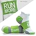 Gone For a Run Inspirational Athletic Running Socks - One Size Fits Most - Set of 3 Pairs - Multicolored (Lov'n the Run)